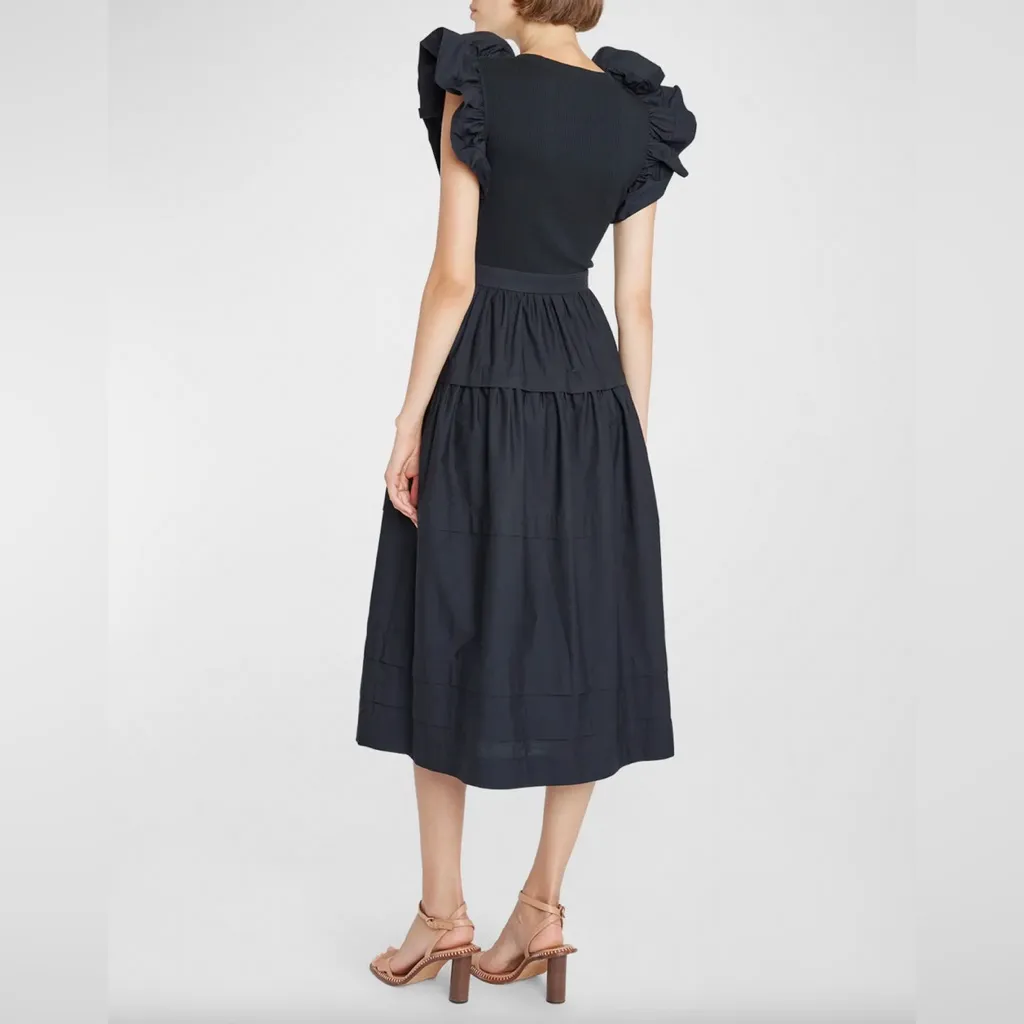 Ulla Johnson Francine Dress in‎ Noir Size Small - Image 2