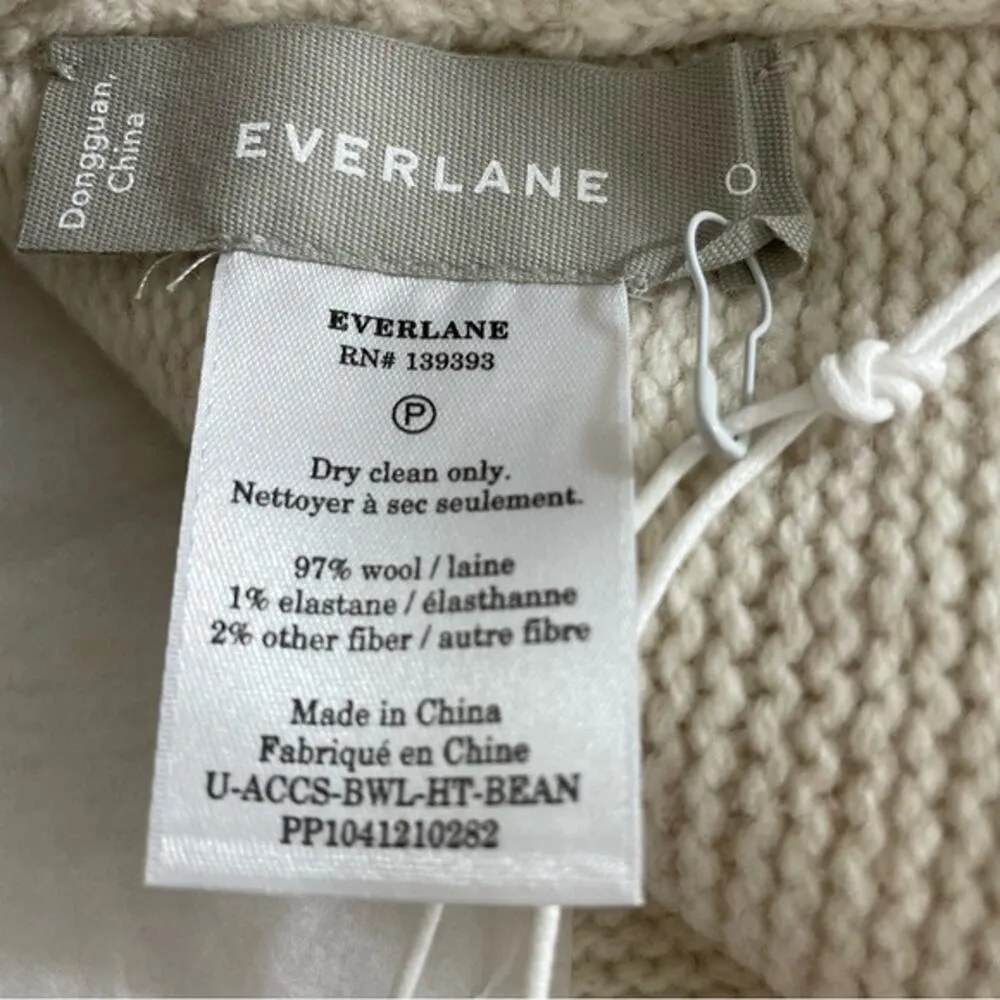 NWT Everlane Unisex Felted Merino Beanie in Heathered Oat - Image 5