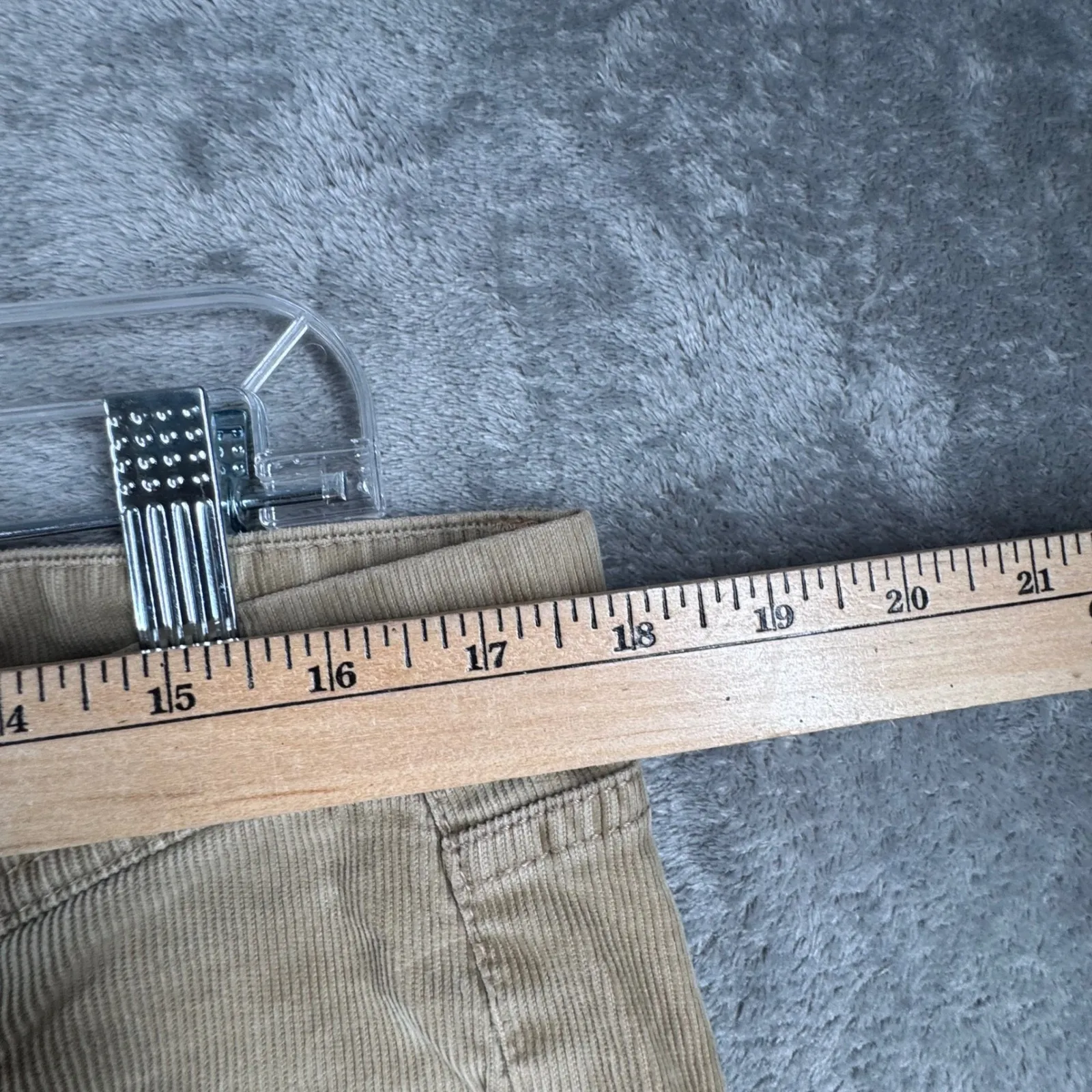 Old Navy Corduroy Pants 12 Tan Beige Bootcut Cottagecore Academia Classic Y2K‎ - Image 13