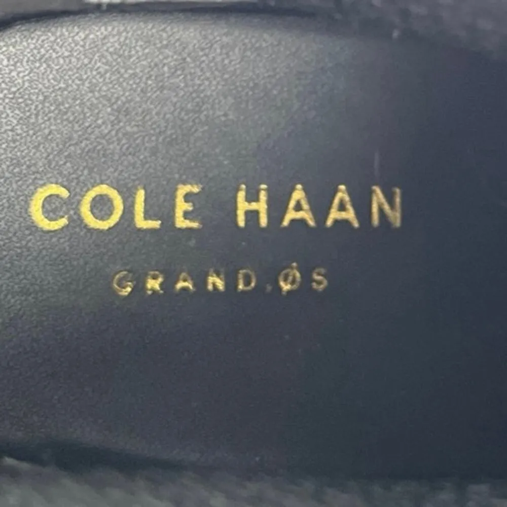 Cole Haan Maggie Black Knit Suede Pointed Toe Block Heel Slip On Ankle Boots 7B - Image 5