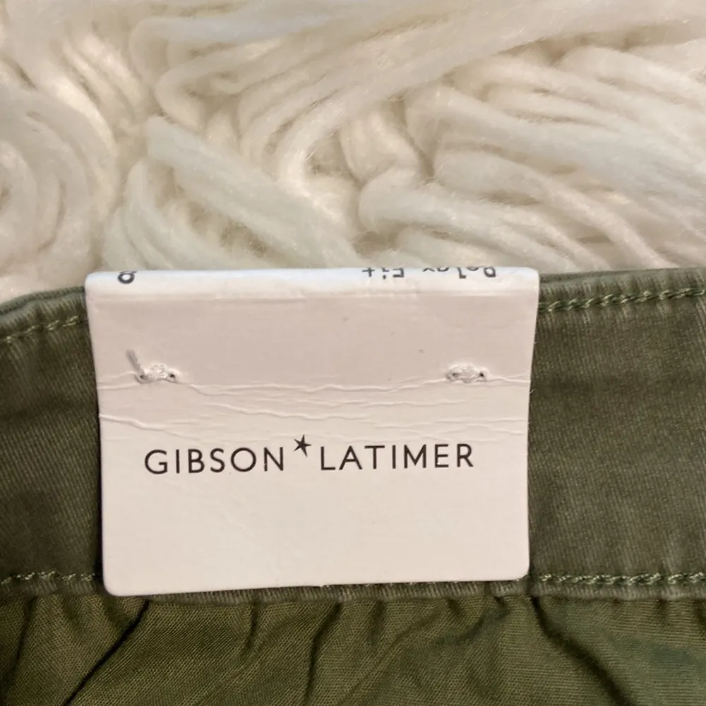 Gibson & Latimer Sage color Pants size 8 inseam 27” high rise relaxed chino - Image 9