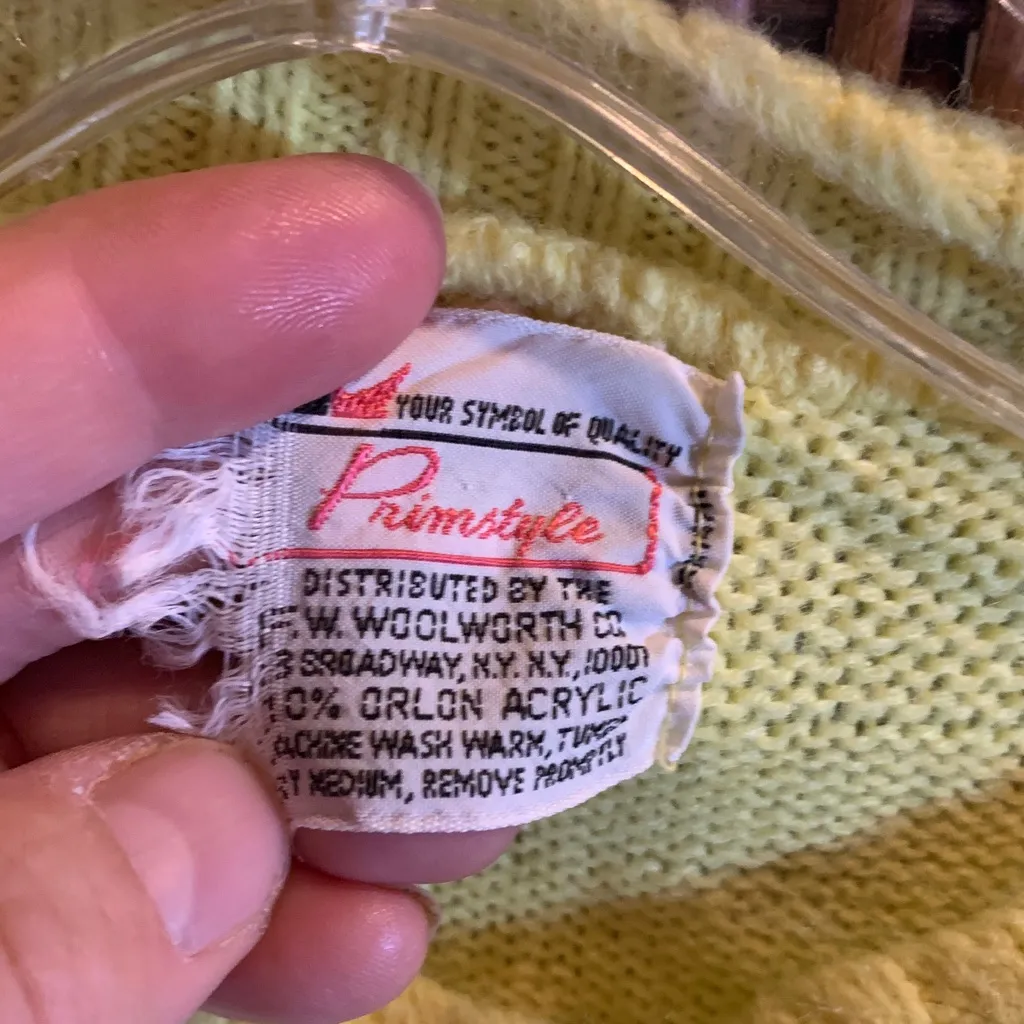 Vintage Yellow Button Cardigan Size M/L Size L - Image 2