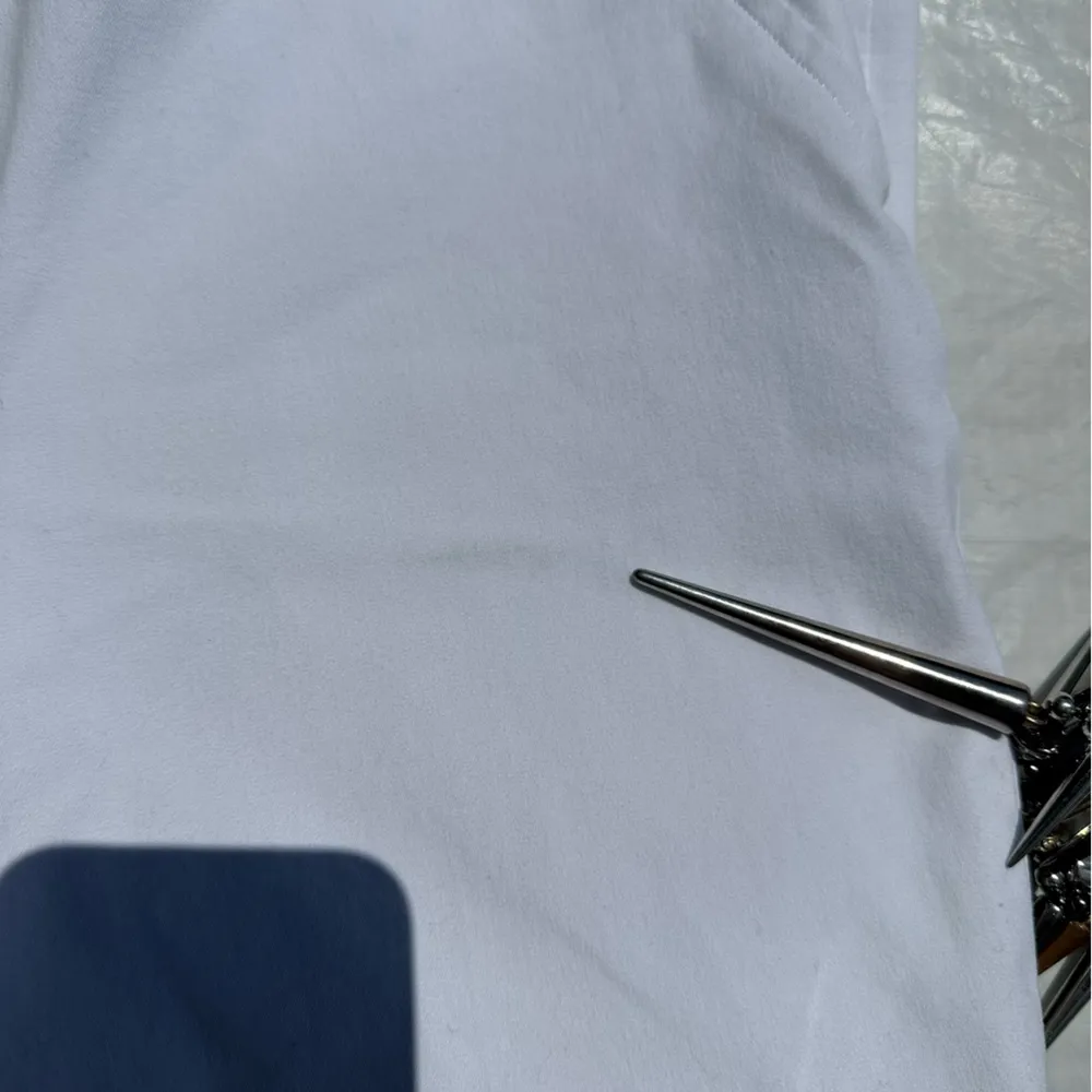 white  silver technology pull on pants sz S - Image 12