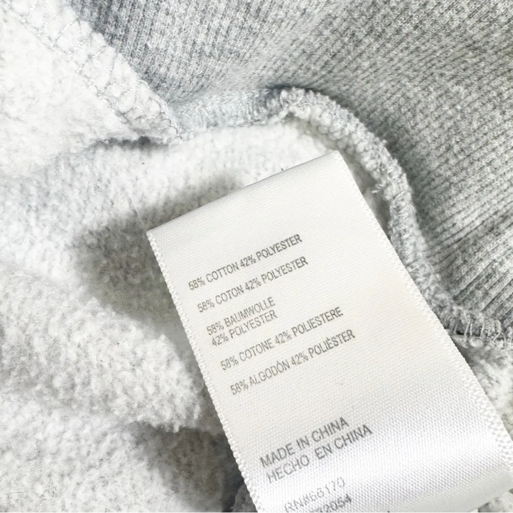 Urban Outfitters Gray V-Neck Oversized Cropped Sweatshirt Size S‎ - Image 6