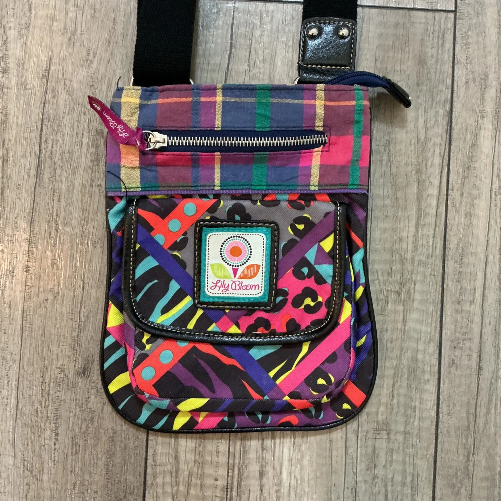 Lily‎ Bloom Crossbody Bag Colorful Patchwork Travel Shoulder Purse - Image 2