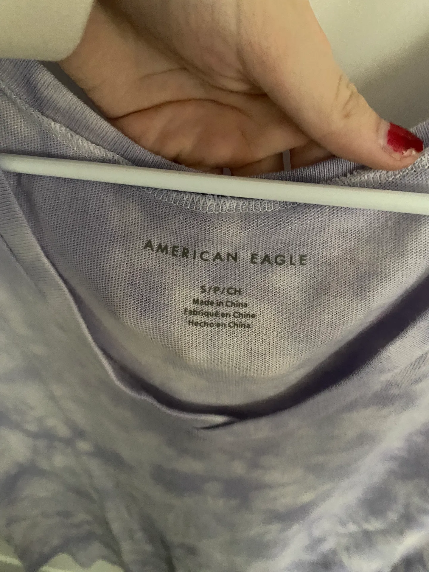 American Eagle Purple tie dye tee - Image 3