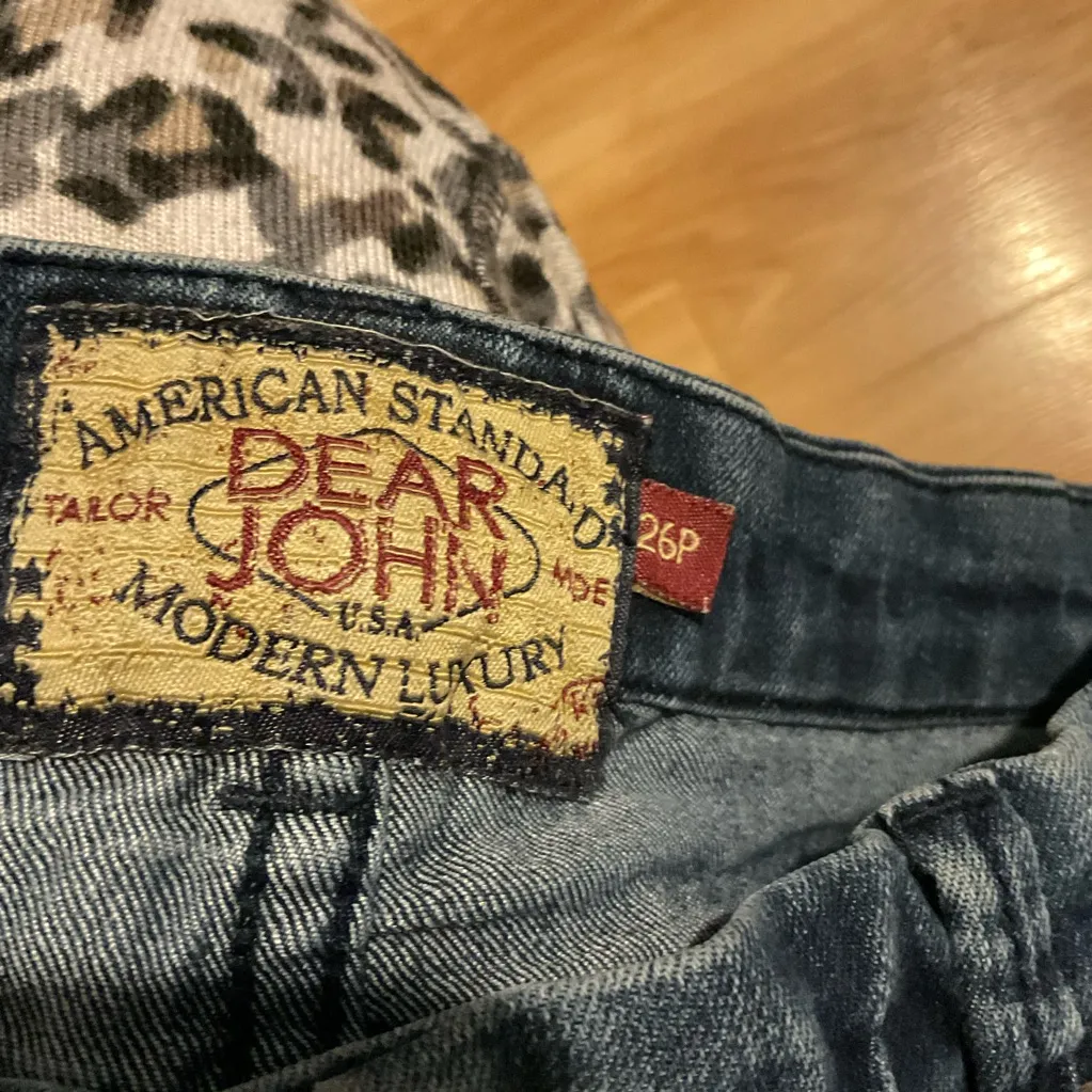 Dear John Black Jean Shorts Distressed Cut-Off‎ Style - Image 2