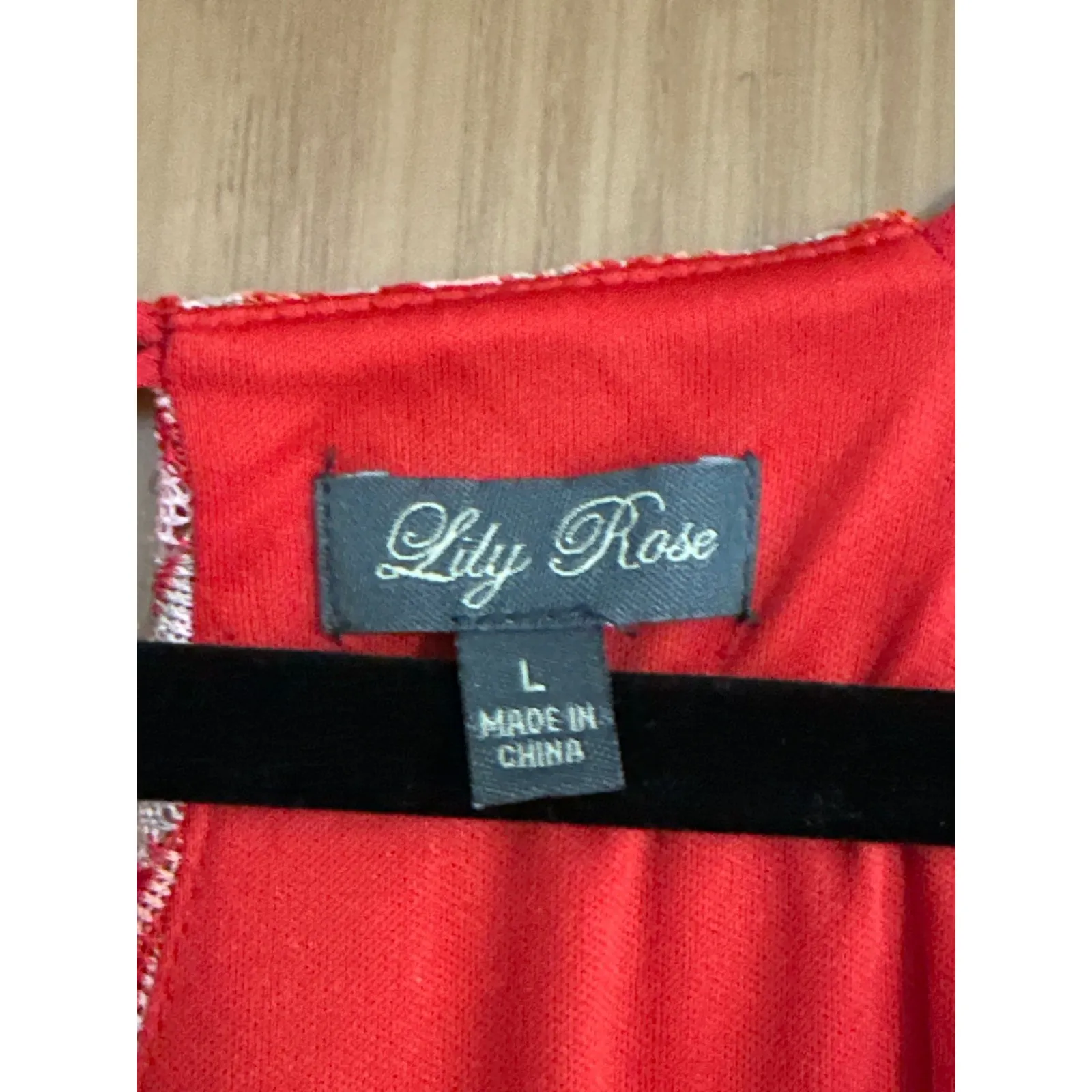 Lily Rose Spaghetti Strap Hi-Low Lined Sundress Red Women's Size Large - Image 2