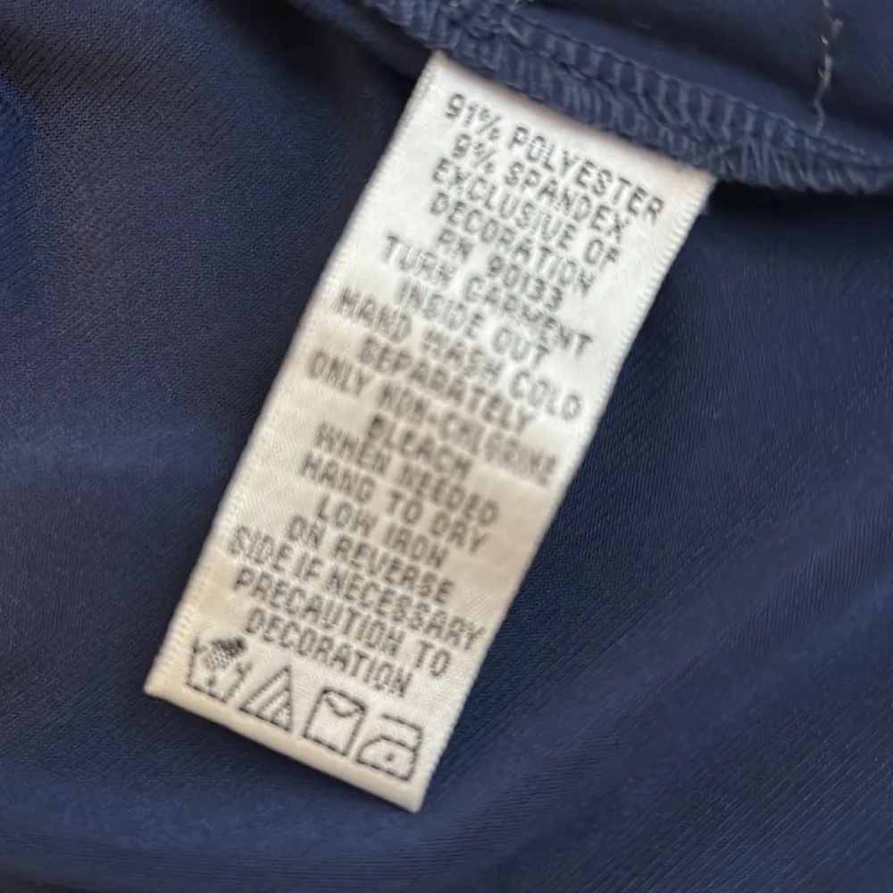 Bob Mackie Wearable Art Navy Sequined Top - Image 8