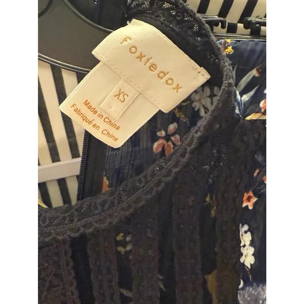Anthropologie Foxiedox Women's Floral Dress, size XS - Image 9
