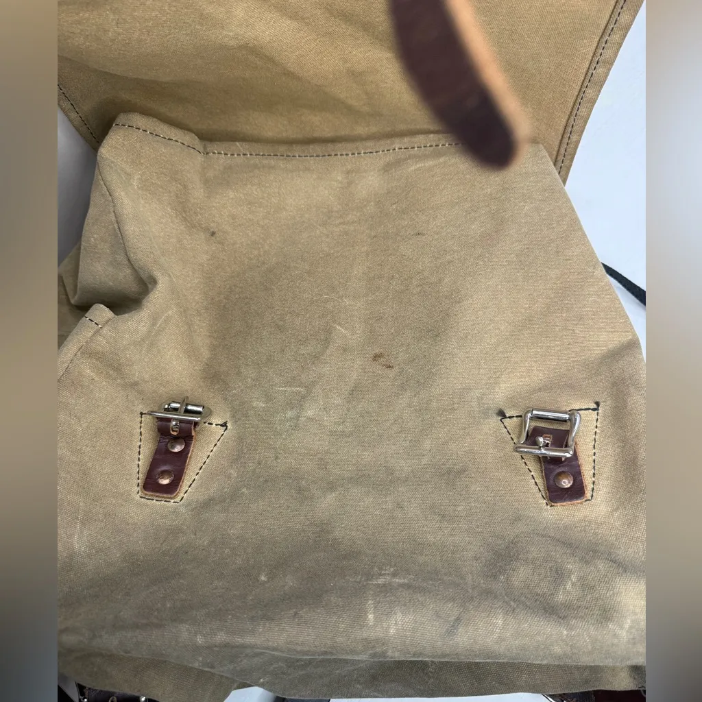 Duluth Pack Scoutmaster Canvas Pack in Khaki Rugged Outdoor Backpacking Gorpcore Brown - Image 12