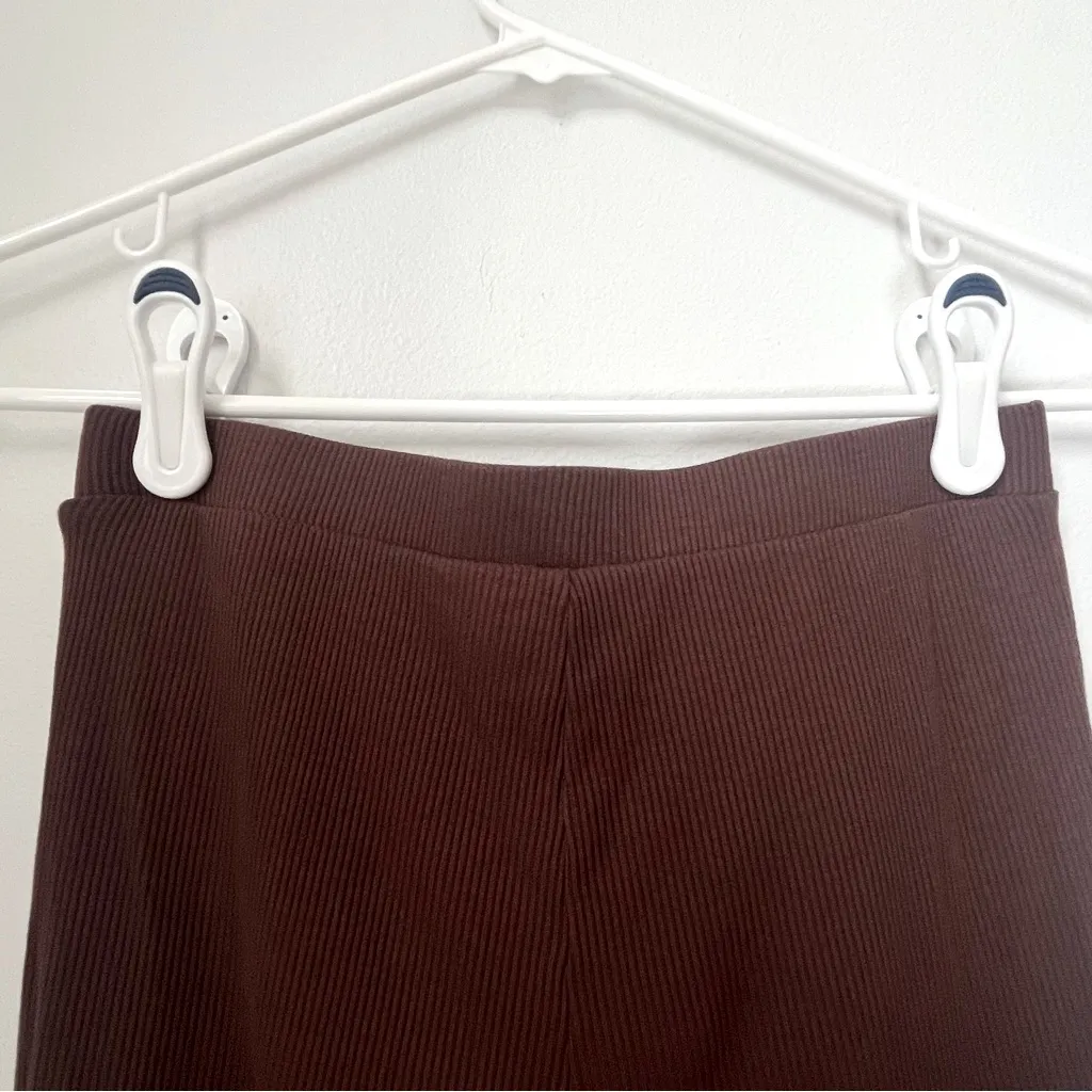 Naked Wardrobe Brown Full Length Pull-on Leggings Women's Medium - Image 8