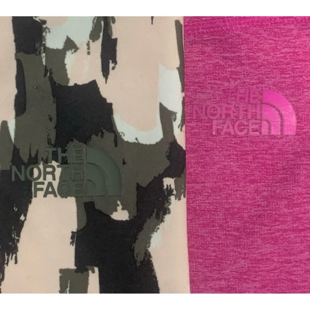 The North Face Women’s Leggings Bundle Medium Printed Crop & Pink Active Pants - Image 2