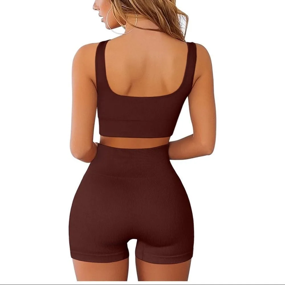 ✨ FAFOFA Workout Sets✨ Red Size L - Image 4