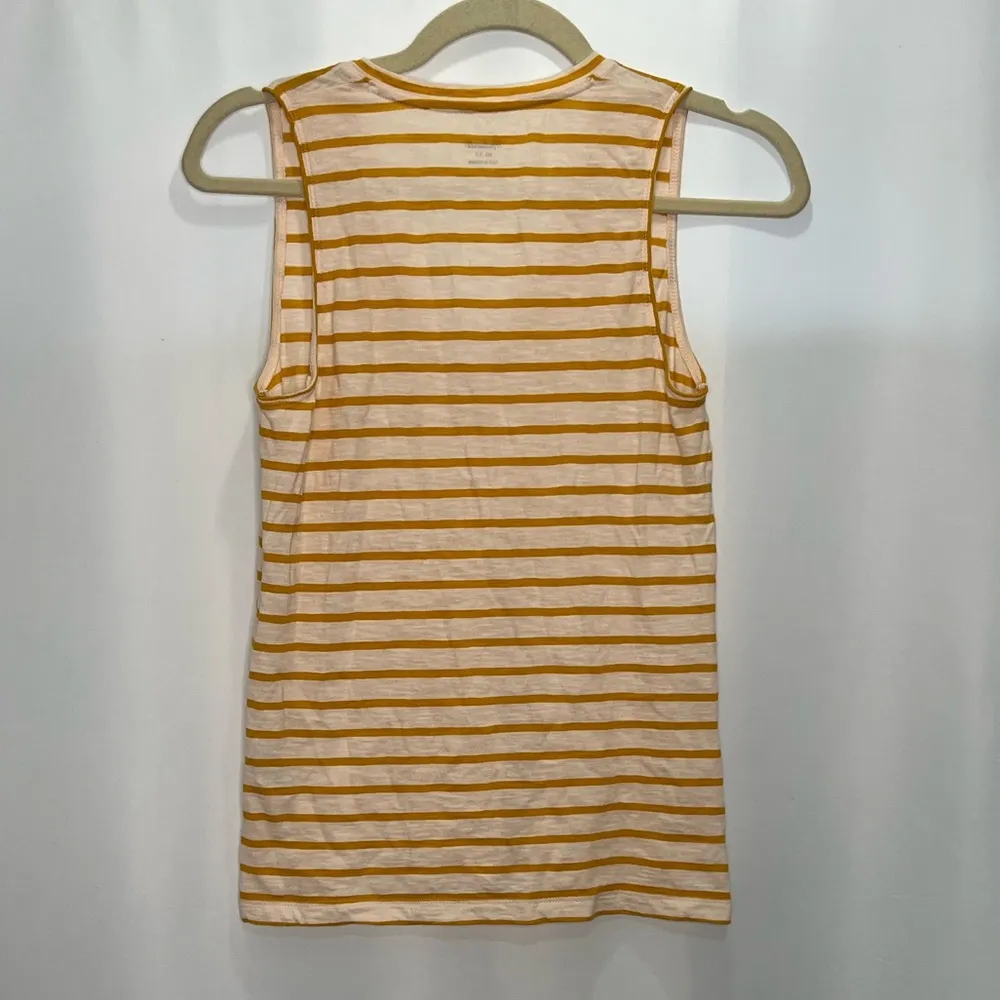 Madewell Whisper Cotton Pocket Tank in Baker Stripe - Image 5