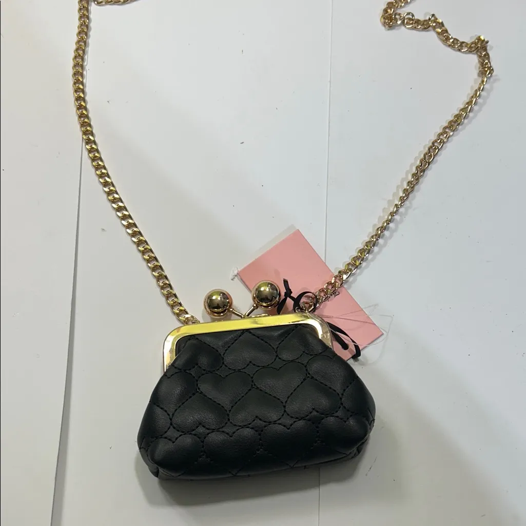 Juicy Couture  Black Mini Bag with Gold Chain - Image 11