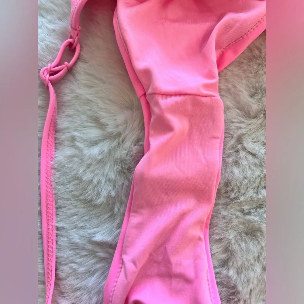 NWT: Good American Perfect Fit Bikini Bottom in Sugar Pink002 Size 1 - Image 7