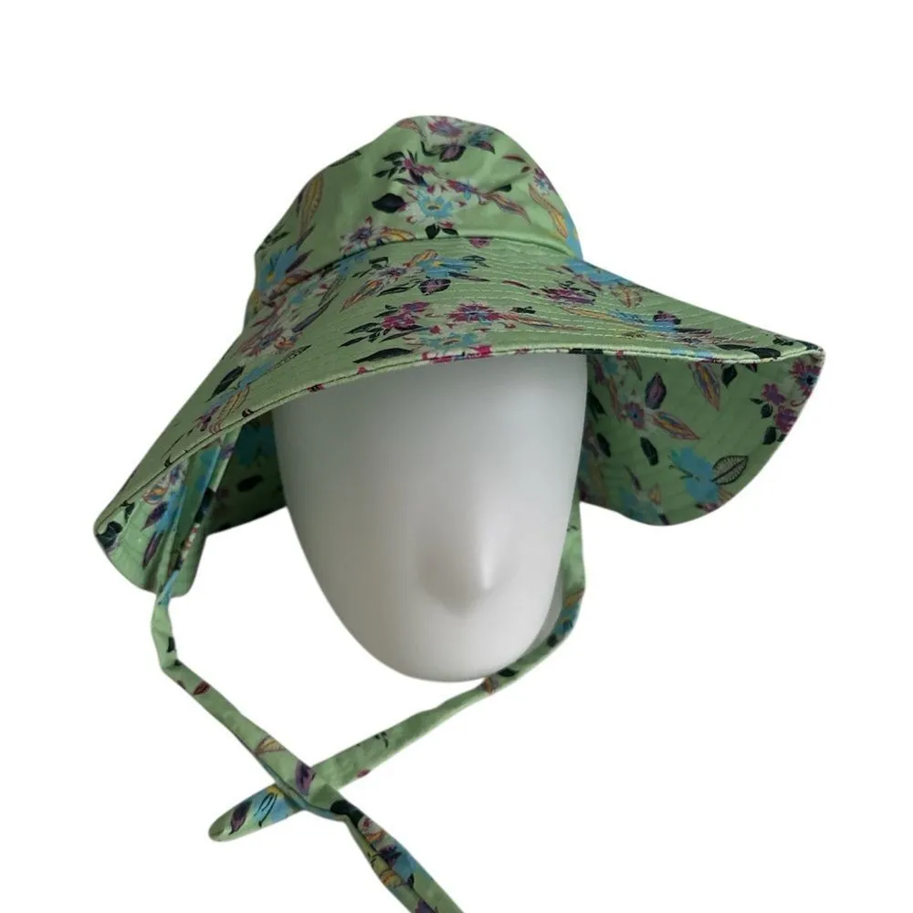 Steve Madden floral sun Hat EUC - Image 3
