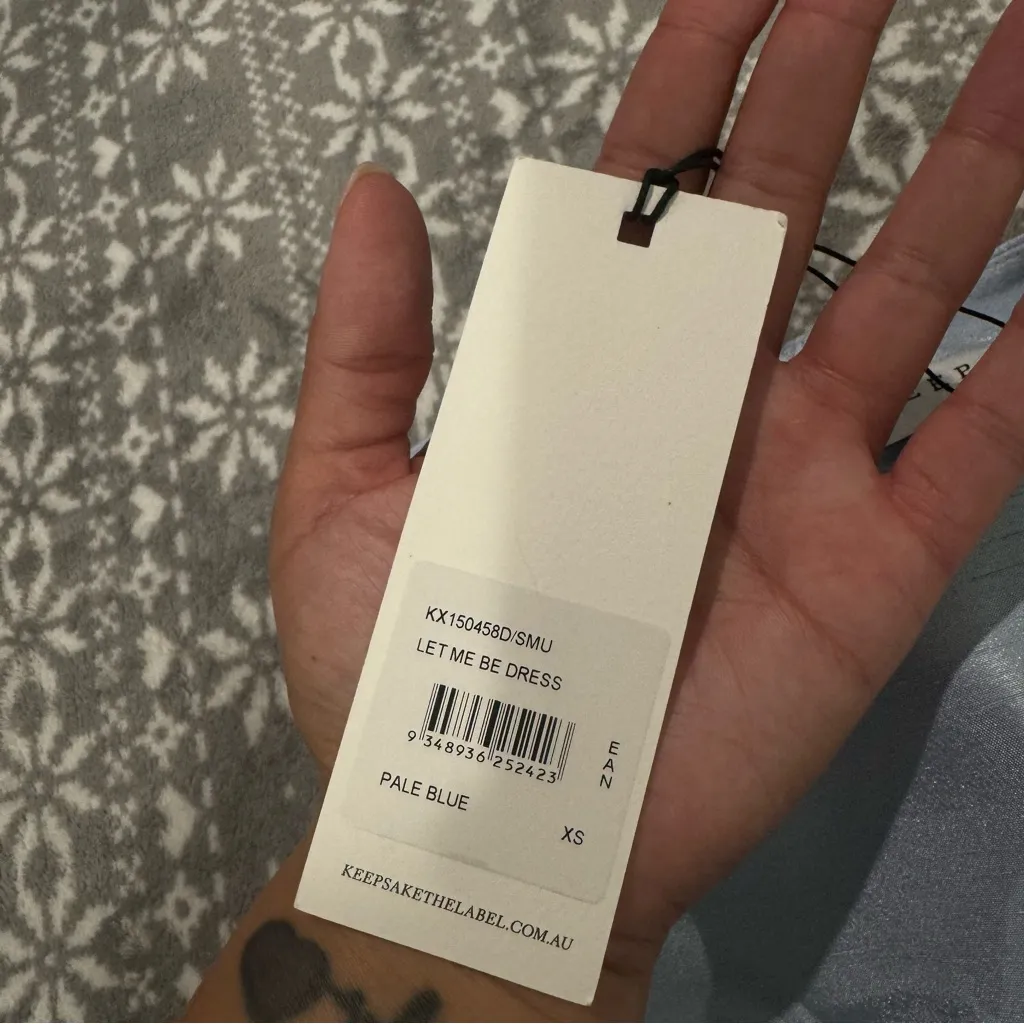 NWT Keepsake Let Me Be Dress In Pale Blue Size‎ XS - Image 5