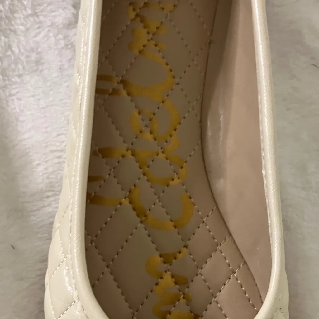 Sam Edelman Ivory Quilted Flats - Image 11