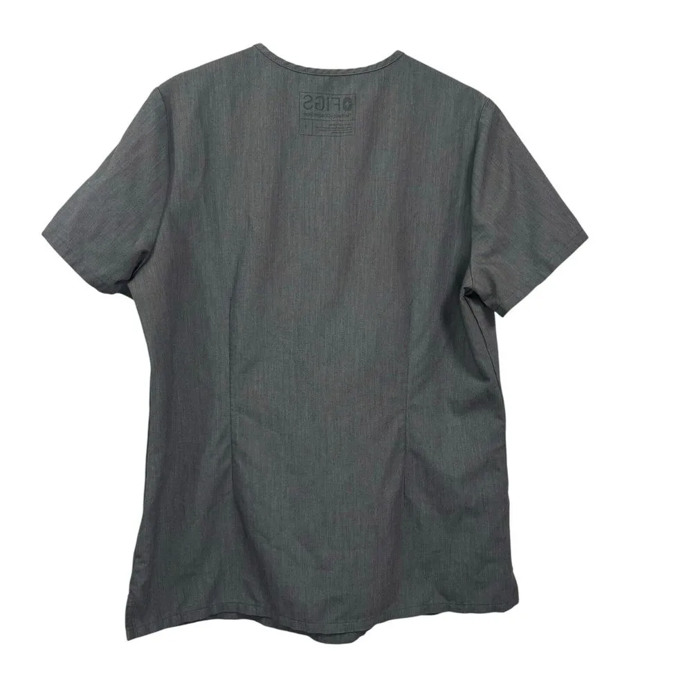 FIGS Women's Catarina One-Pocket‎ Scrub Top Graphite Gray Size Small - Image 2