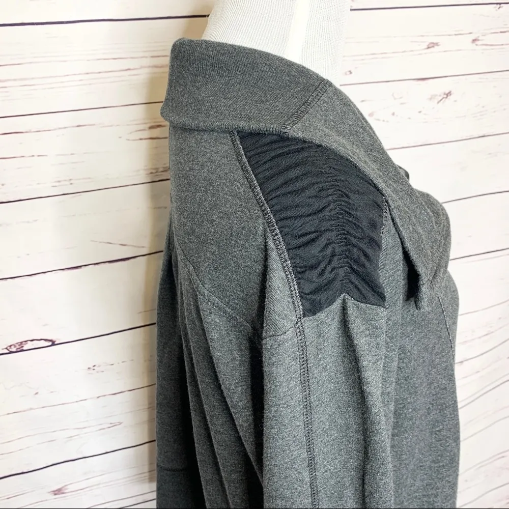 Champion Gray Cropped Full Zip Thumbhole Athletic Jacket Women’s Size XXL - Image 5