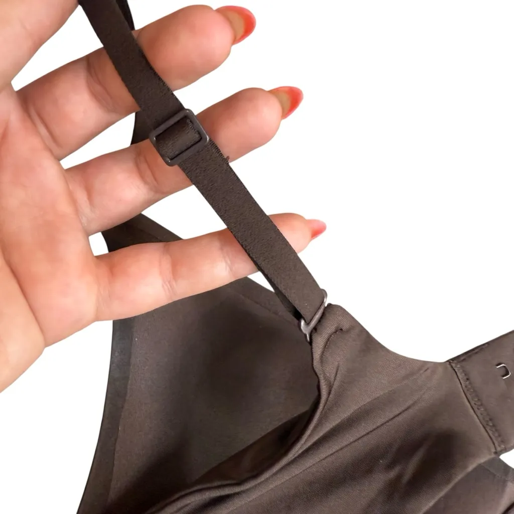 Skims Size 32C Ultimate Teardrop Push Up Bra Cocoa Dark Brown Seamless Shaping - Image 8