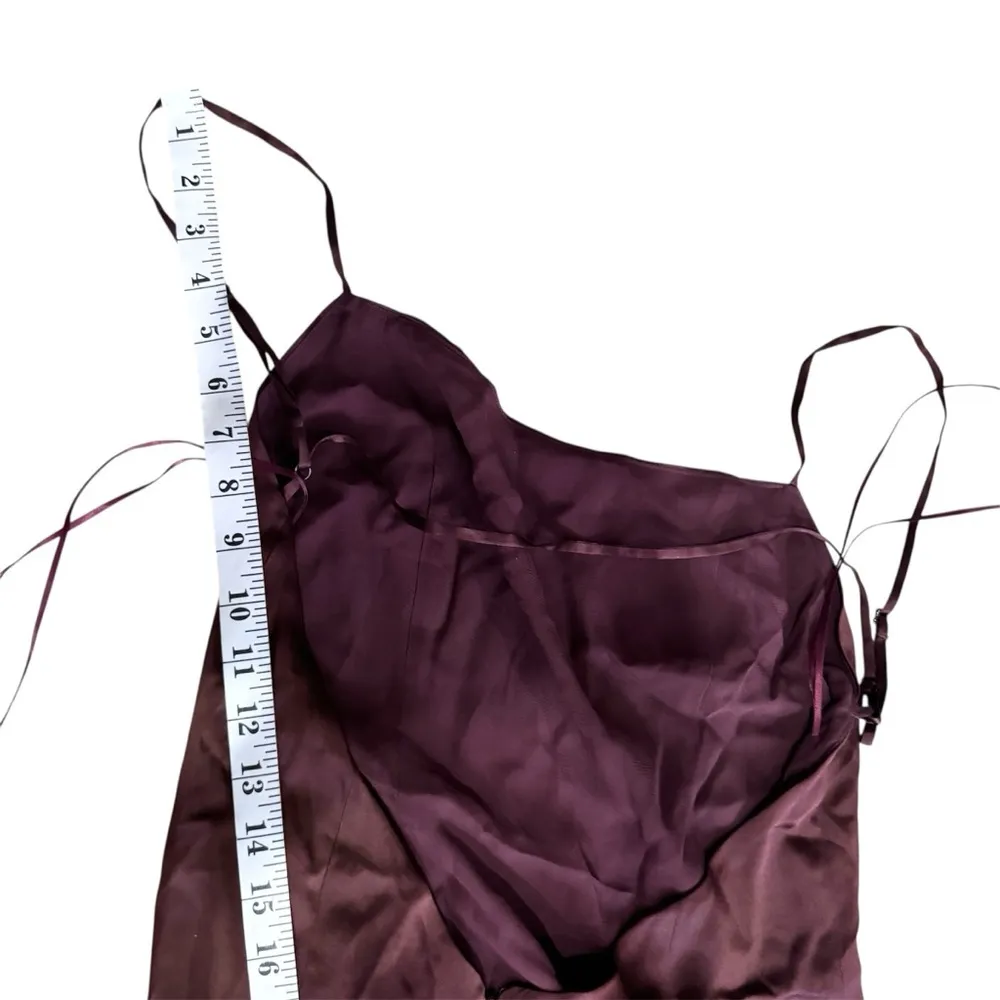 Reformation 100% silk Melina Brown Dress NEW - Image 9