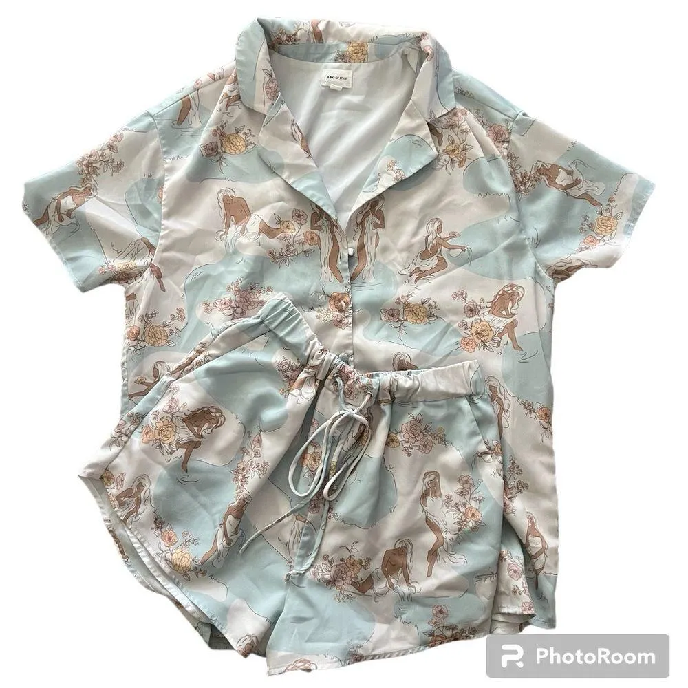 Song of Style Shirt & Shorts Size small Blue - Image 5