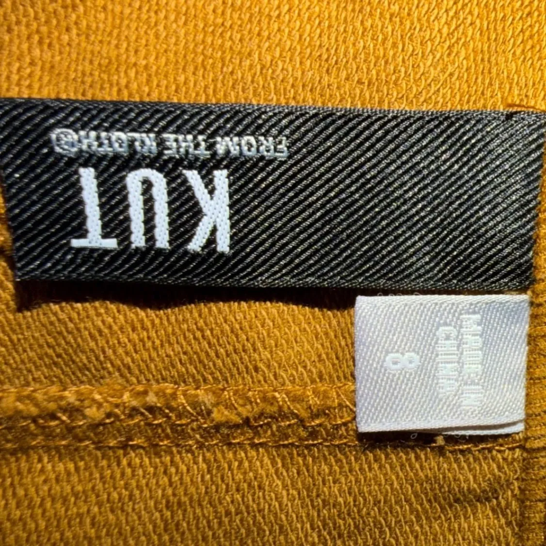 KUT From The Kloth Golden brown Corduroy Crop‎ Pants 8 - Image 4