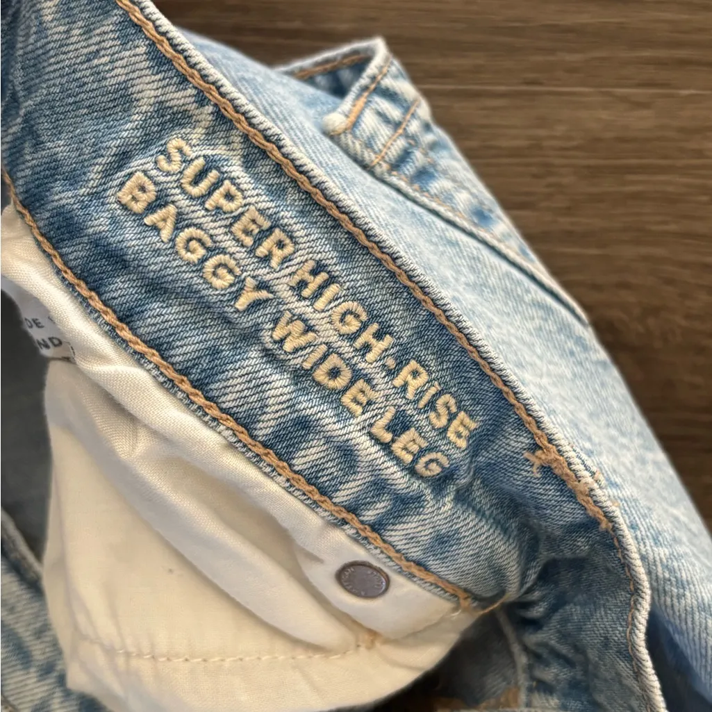 AE 10 xlong Super High Rise Baggy Wide Leg Jeans - Image 8