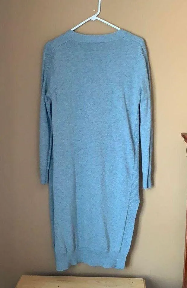 Matty M New Women's Light Gray Duster Cardigan - Image 6