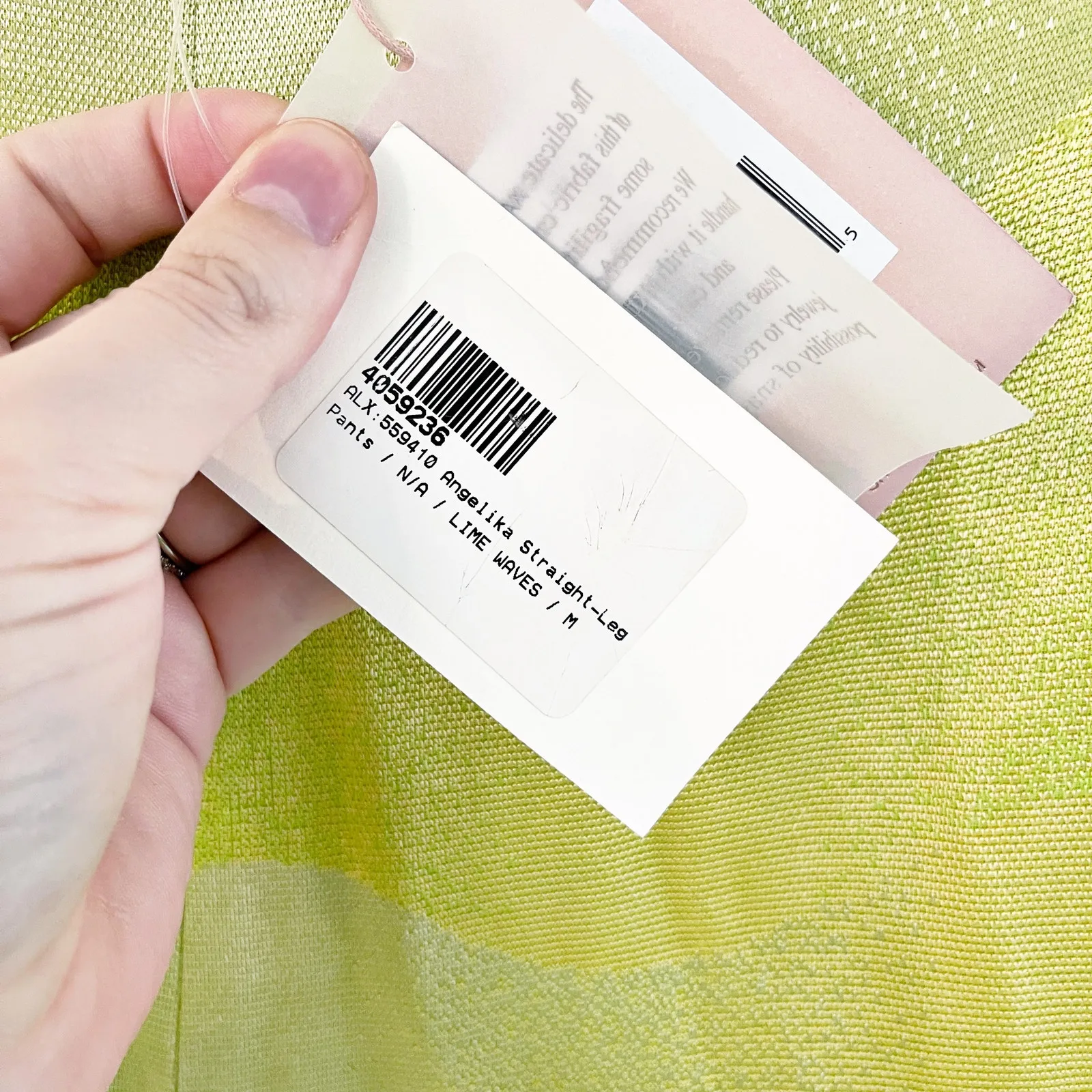 Alexis Angelika Straight Leg Pants in Lime Waves - Image 8