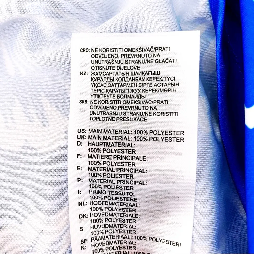 Adidas Farm Rio Butterfly Mini Dress Womens Large Blue Short Sleeves Summer - Image 15