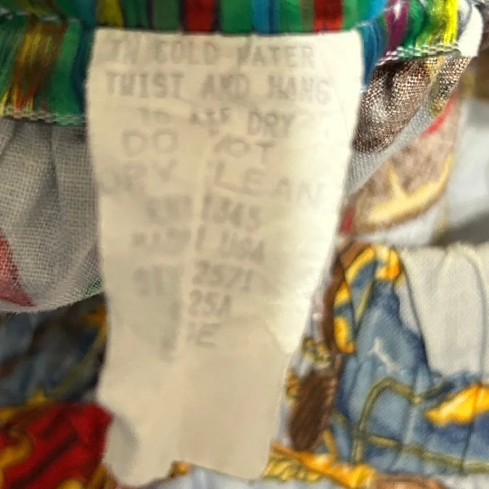 VTG On The Ranch Women Midi Skirt M Blue Western Boot Print Ranch Cowgirl Rodeo Size M - Image 6