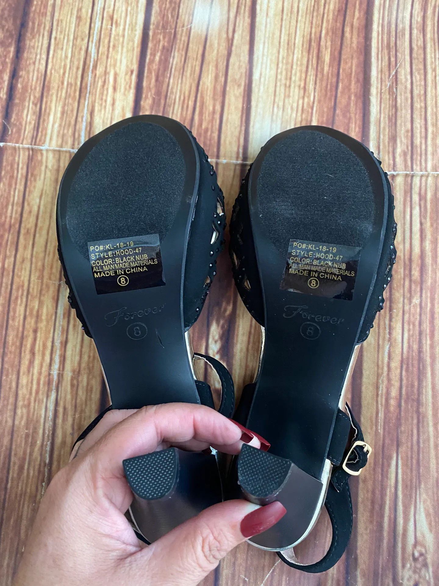 Forever Women Ankle Strap Open Toe High Heel Platform Dress Pump Heel Sandals 8 - Image 9