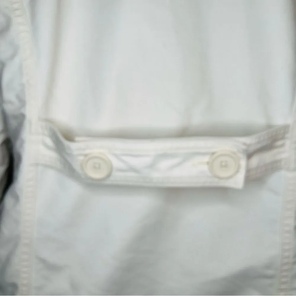 Gap Double Breasted Long Sleeve Lightweight Jacket Cream M - Image 7