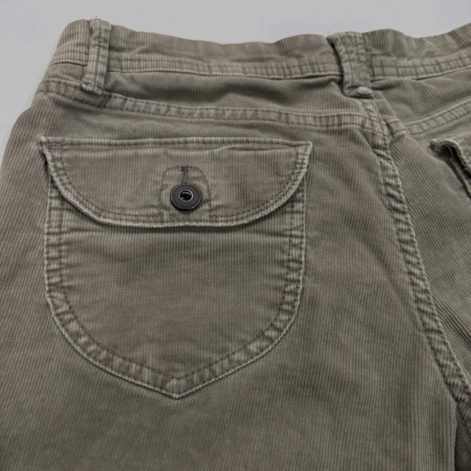 Y2K Old Navy Corduroy Pants Women 4 Small Flare Boot Cut Grunge Indie 31" Inseam - Image 7