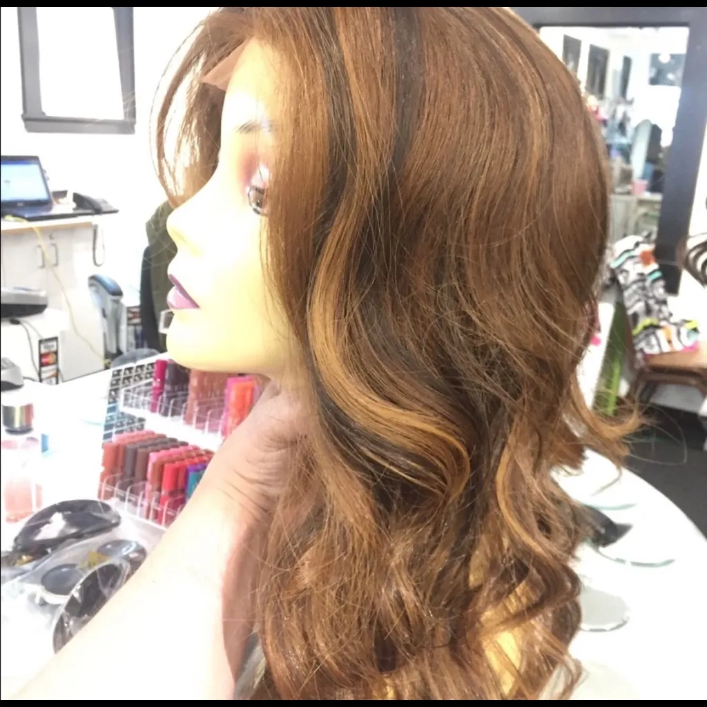 Wig Swisslace lacefront Romance Curl copper brown - Image 2