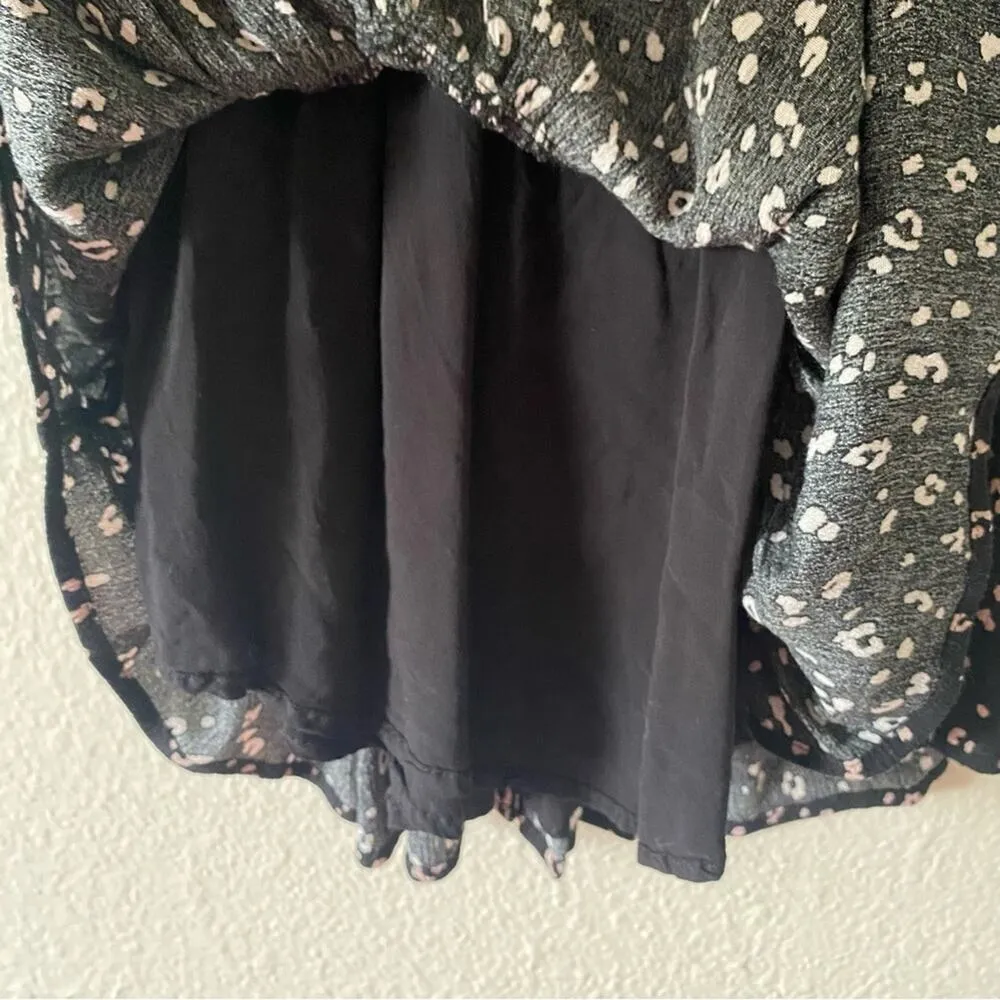 Z Supply Black & Tan Easy To Love Leopard Mini Dress Size Small - Image 9