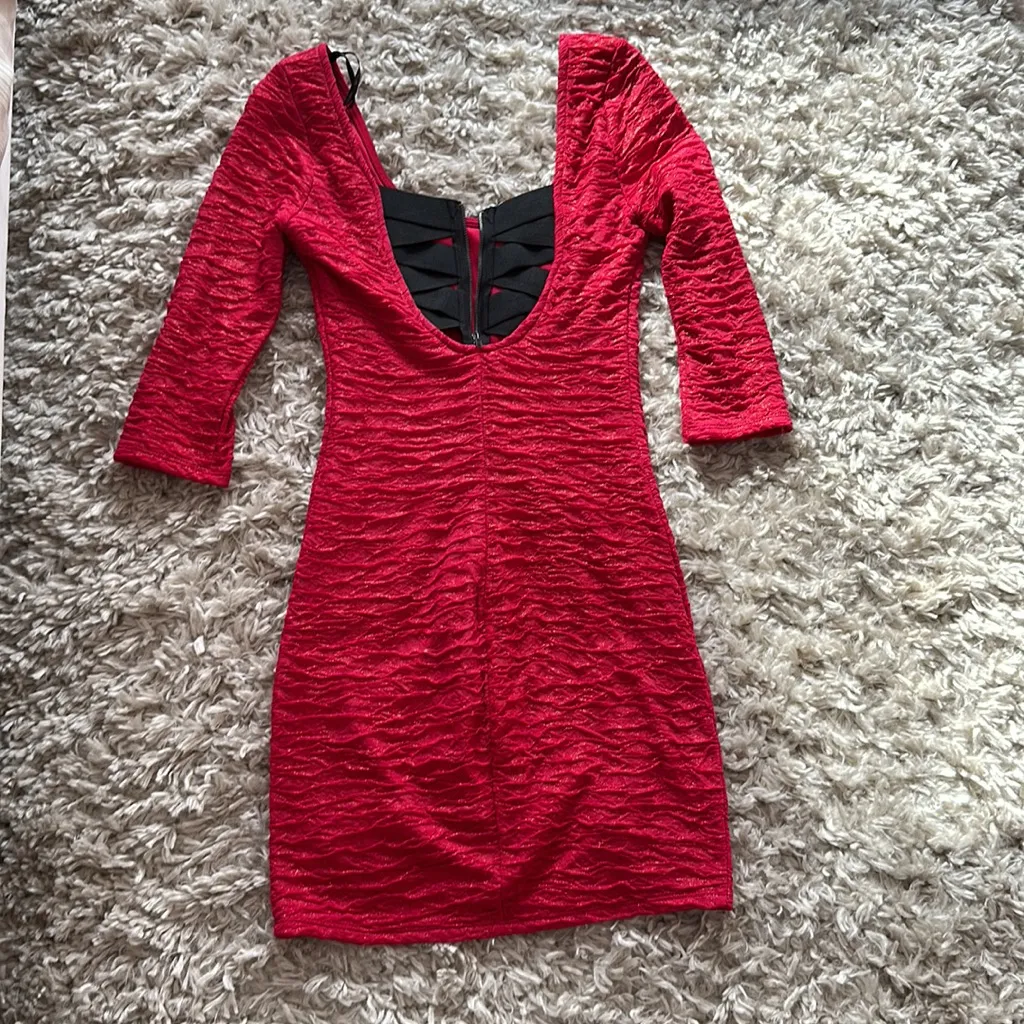 Mini sparkly dress Pink Size XS - Image 2