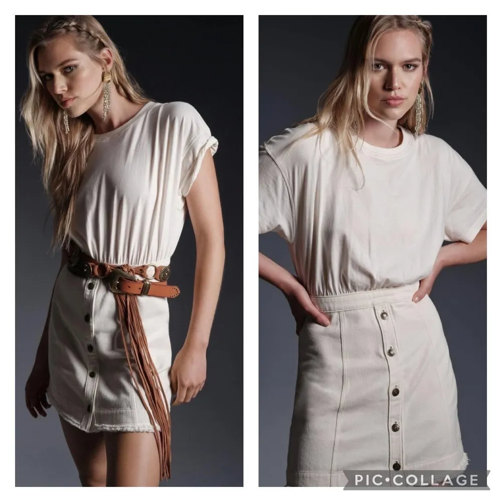 Pilcro Denim Skirt & Knit Tee Twofer - Image 3