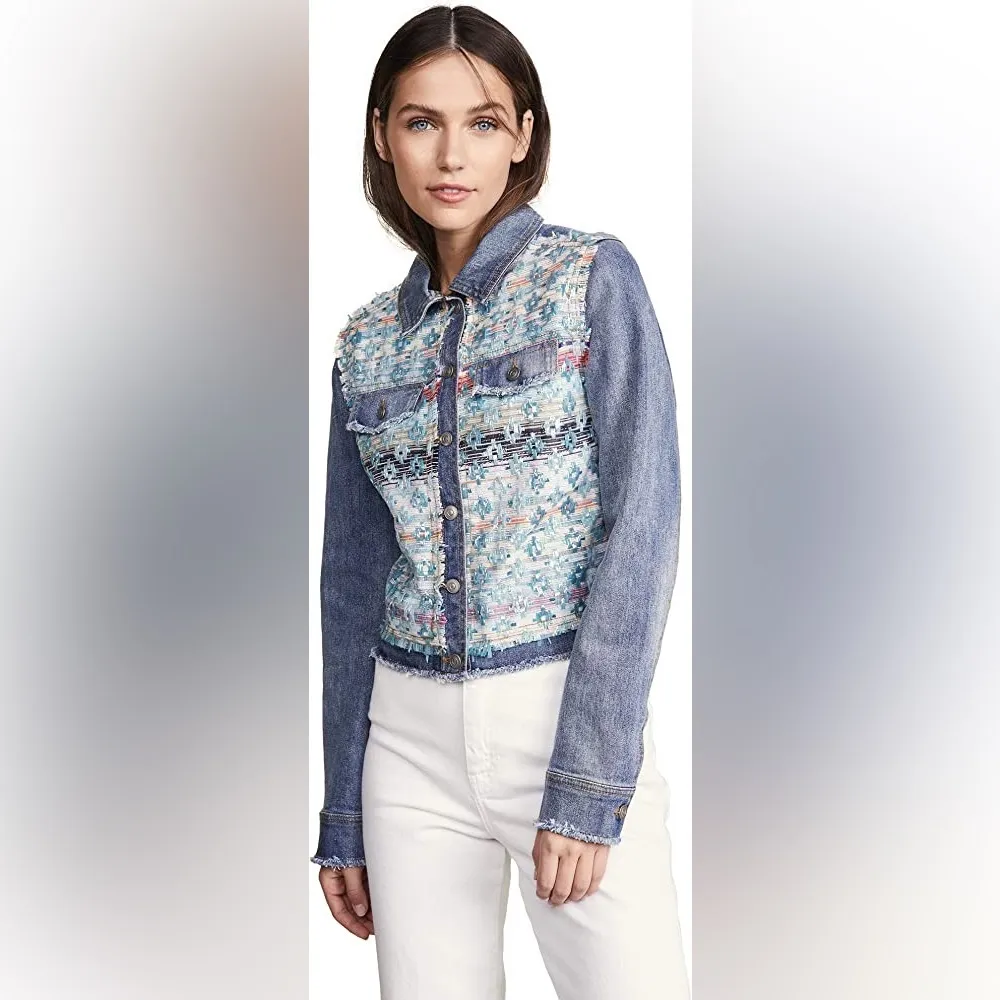 RAMY BROOK Murray Embellished Jean Jacket Small - Image 29