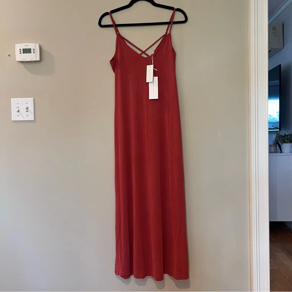 Lush Red Maxi Dress NWT - Image 2