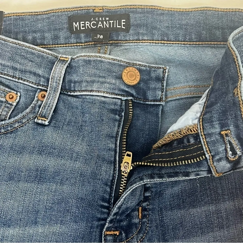 J.CREW MERCANTILE High Rise Distressed Skinny Jeans Size 28 NWT - Image 7