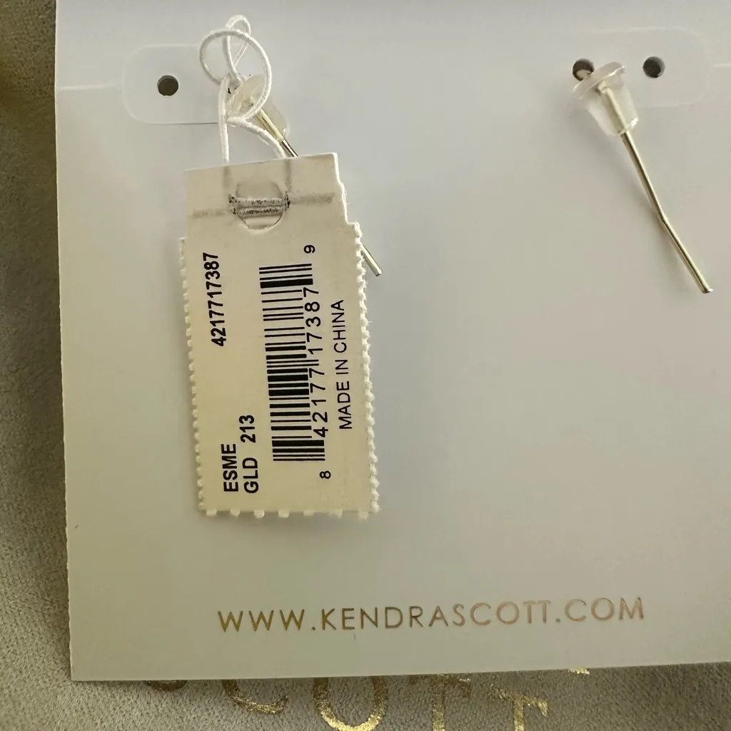 Kendra Scott Gold‎ and Gray Statement Earrings - Image 5