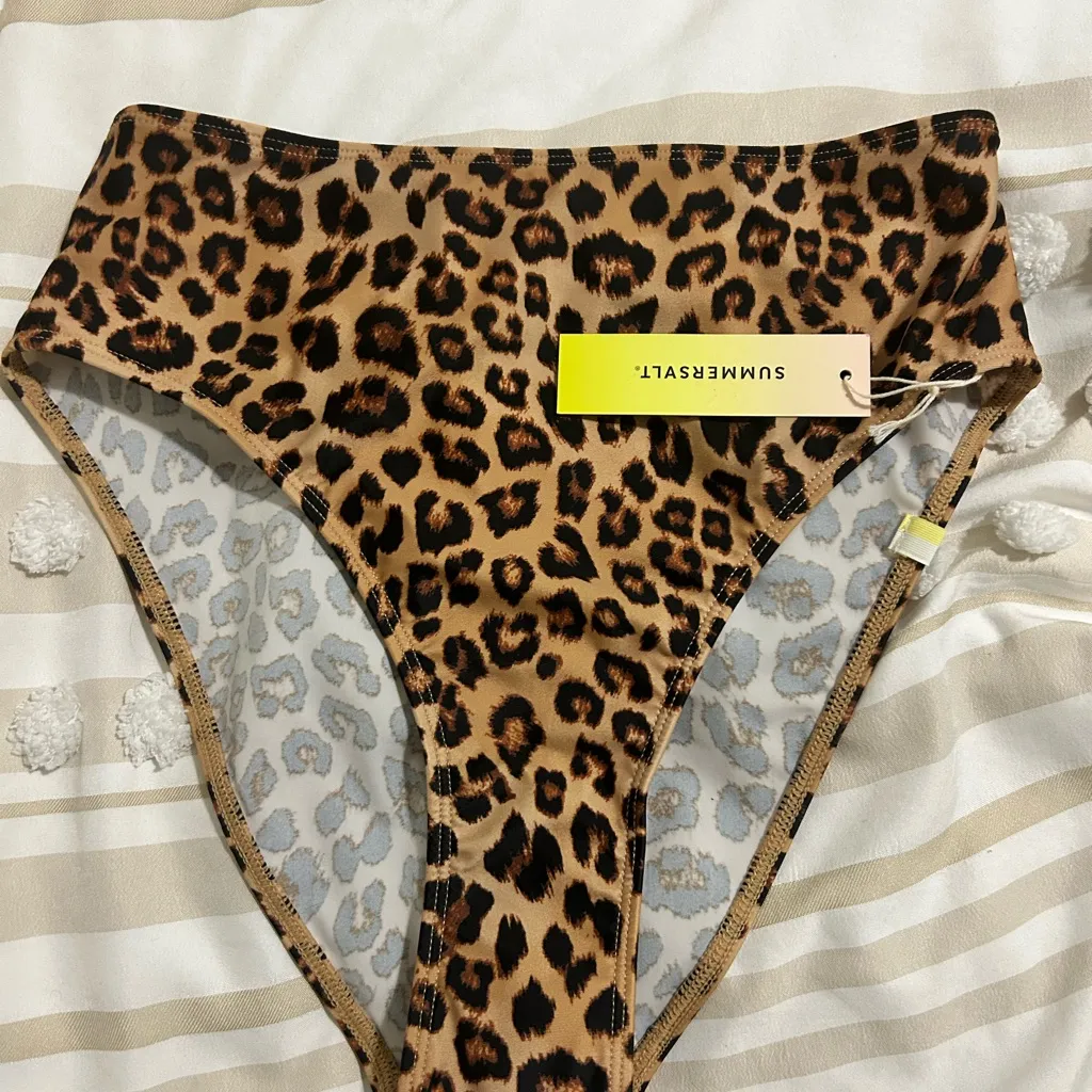 Summersalt Leopard Print Women's swim bikini size 2 - Image 3