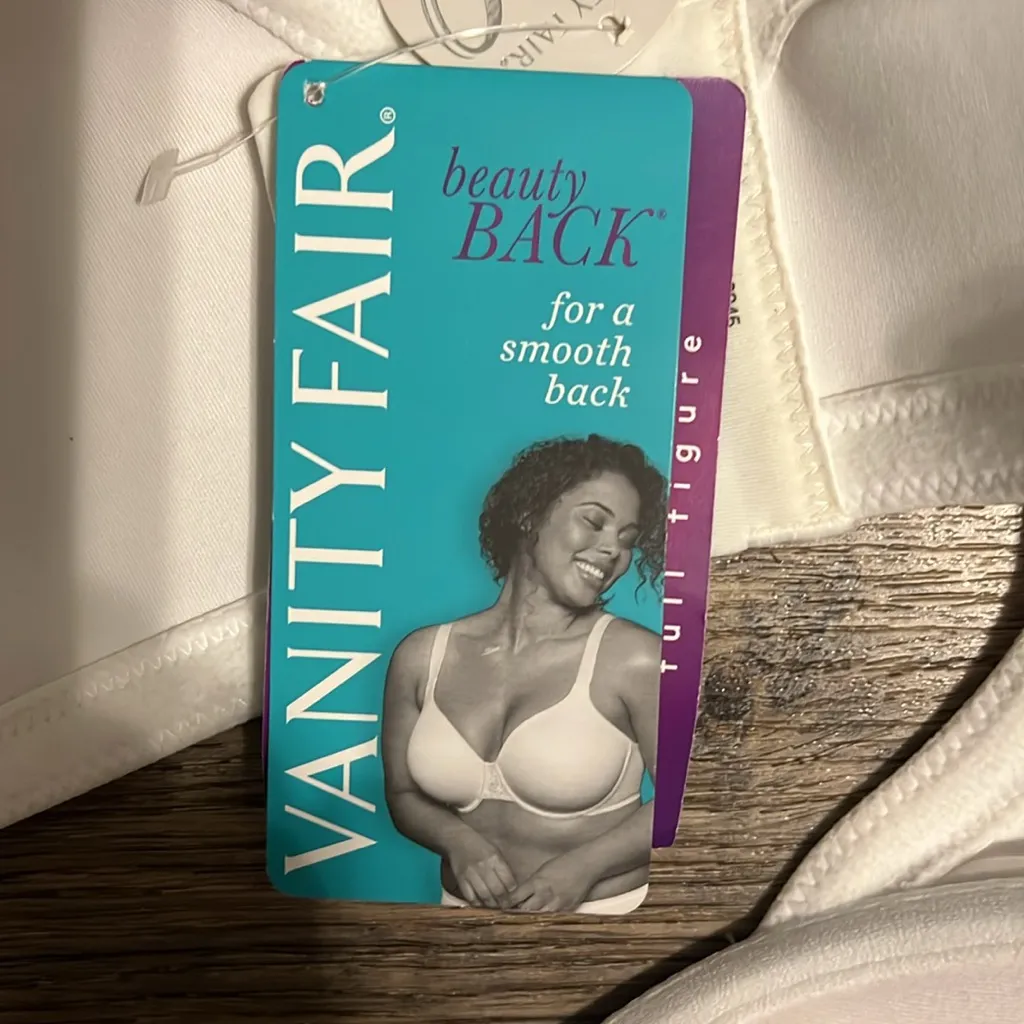 Vanity Fair Beautiful Benefits Underwire Star White Bra Style 76380- Size 40D - Image 5
