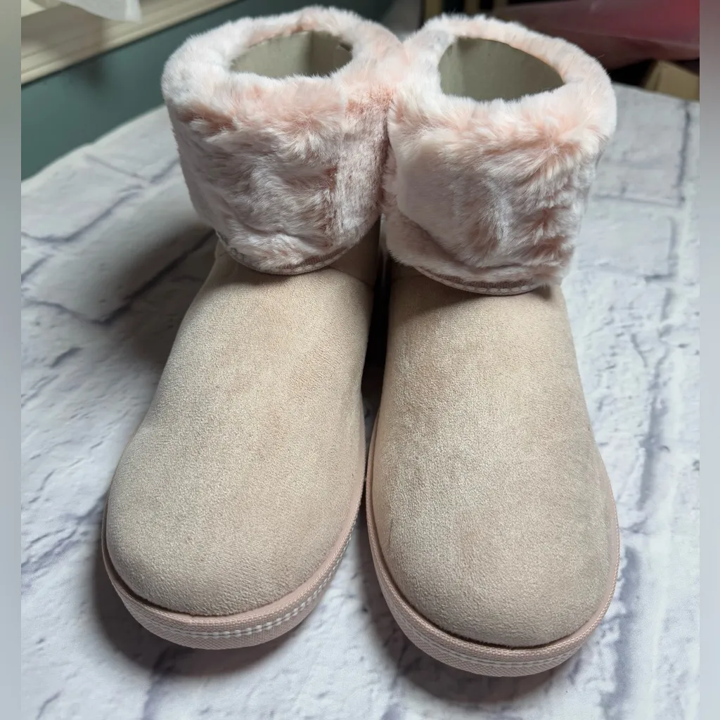 Cozy Blush Faux Fur Lined Boots - Image 2