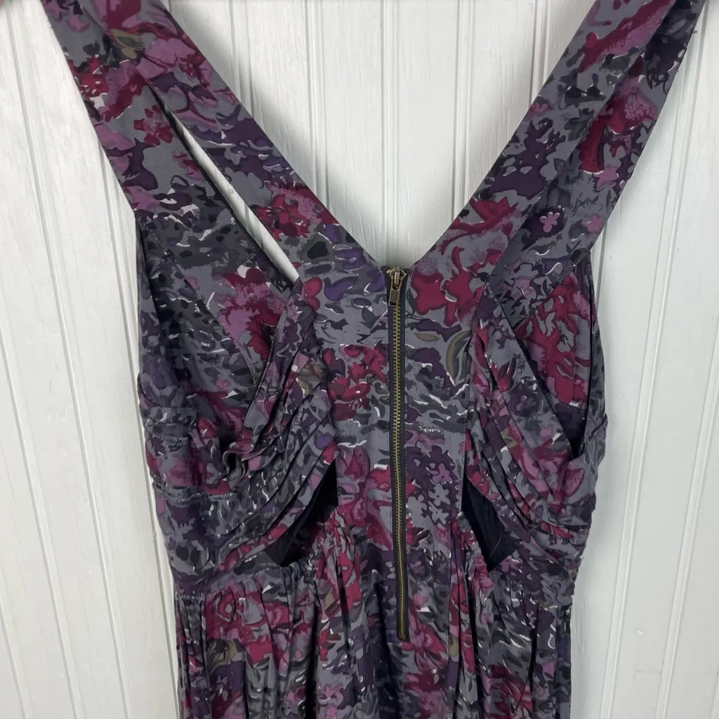 Urban Outfitters Staring at Stars Floral Cutout Mini Dress Size 6 Dark Romantic - Image 11